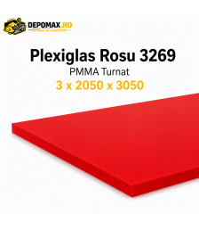 Plexiglas Rosu 3768 PMMA turnat 3 x 2050 x 3050 mm